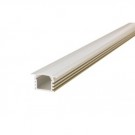 1M Recessed Aluminium Profile for Strips, Frosted cover included, suitable for 8mm/10mm width IP33/IP65 Strip, 22(W)x12.2(D)mm